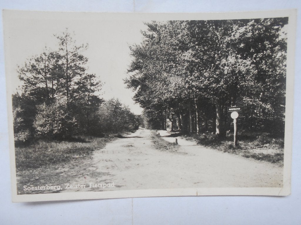 Soesterberg, Zeister fietspad fietspad door de natuur, Ophalen of Verzenden, 1920 tot 1940, Gelopen, Utrecht