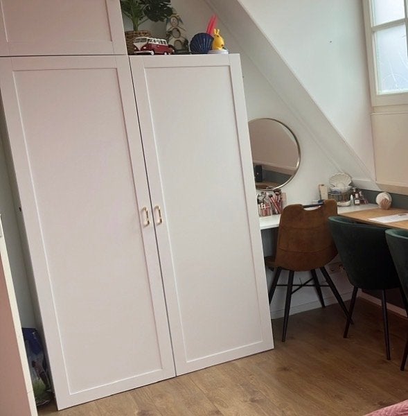 2 kledingkasten en een klein vierkant kastje Ikea, Ophalen, Gebruikt, 100 tot 150 cm, 200 cm of meer