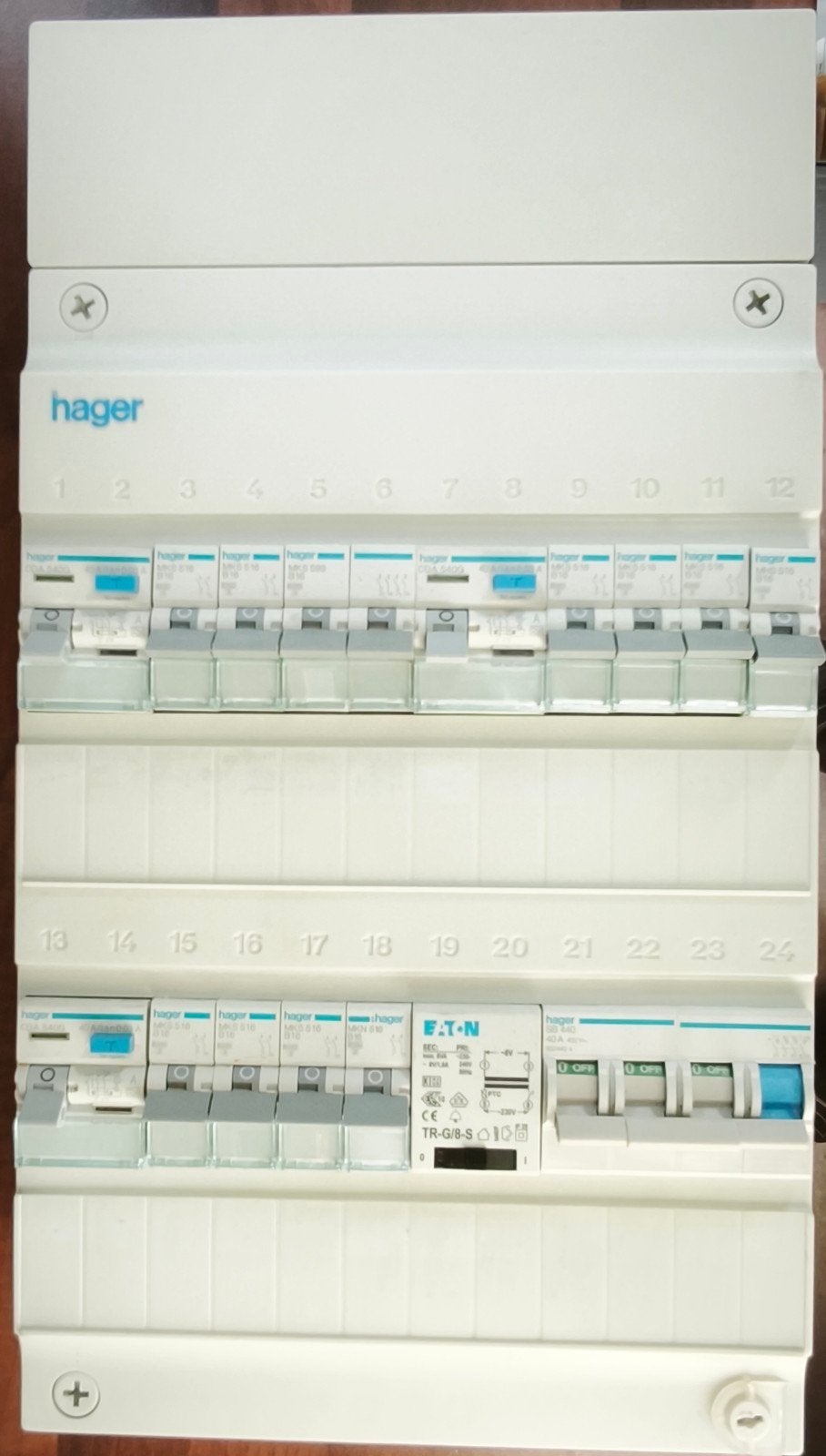 Hager Groepenkast voor 3 fase aansluiting, Doe-het-zelf en Verbouw, Elektra en Kabels, Ophalen of Verzenden, Gebruikt, Hager, Groepenkast