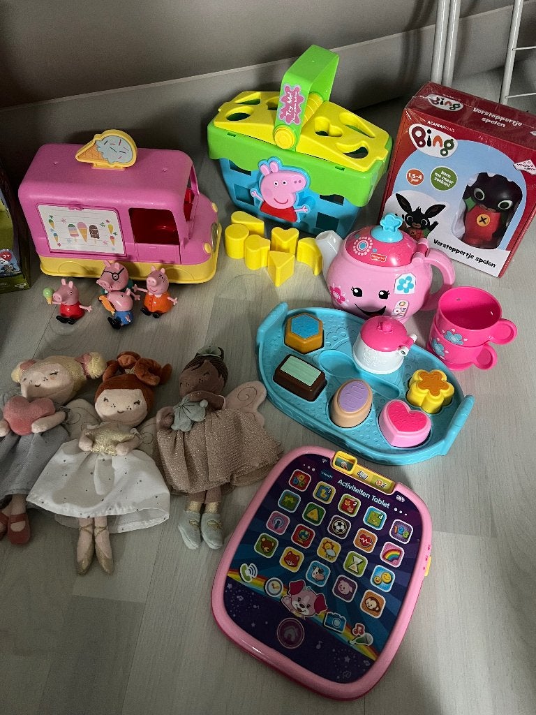 Speelgoed vtech, Fisher price, bluey, peppa big, bing etc., Kinderen en Baby's, Ophalen, Zo goed als nieuw, Speelset, Met licht