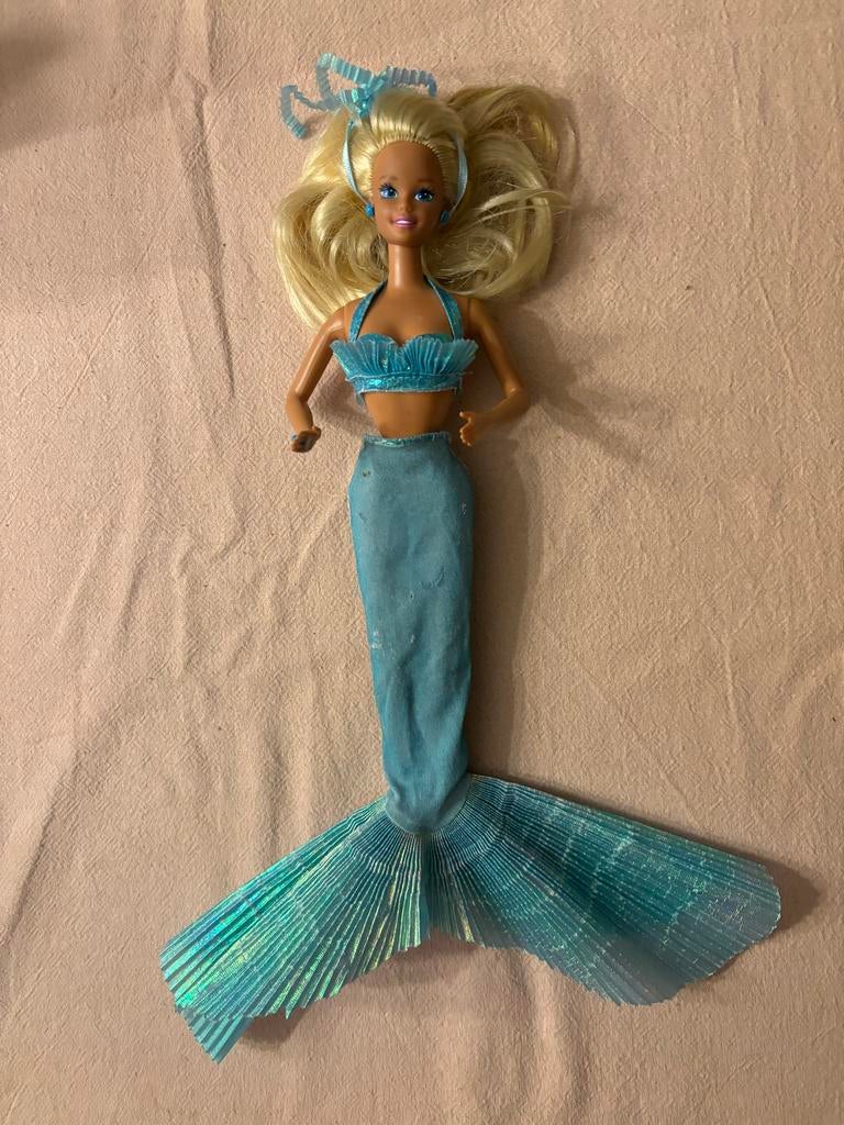 Mattel Barbie zeemeerminpop mermaid 1991 vintage!, Kinderen en Baby's, Ophalen of Verzenden, Gebruikt, Barbie
