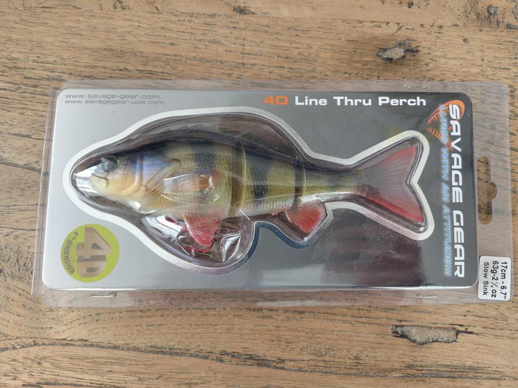 Savage Gear 4D Line Thru Perch, Ophalen of Verzenden