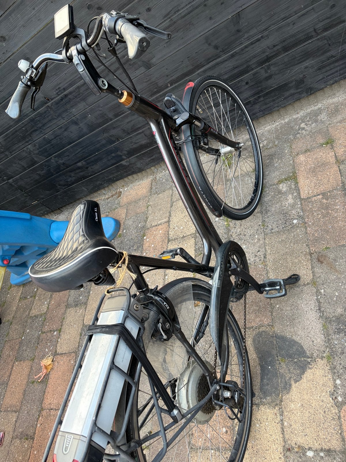 Elektrische fiets voor onderdelen (frame gebroken), Fietsen en Brommers, Elektrische fietsen, Ophalen, Gebruikt