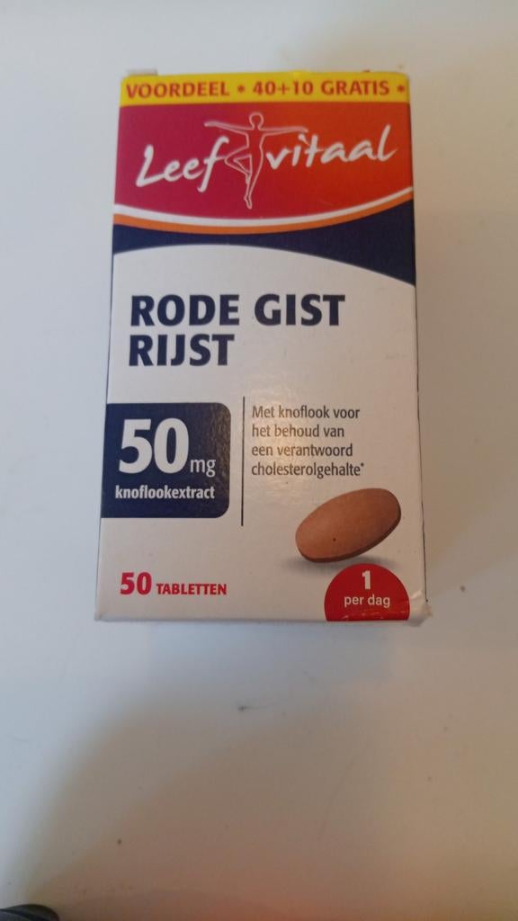 Leefvitaal Rode Gist Rijst 50mg - Cholesterolbeheer, Ophalen of Verzenden, Nieuw, Overige typen