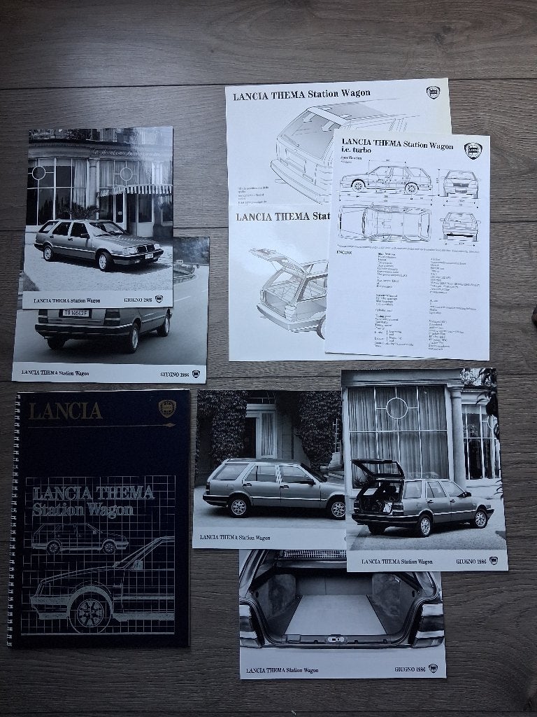 Lancia  Thema PF Stationwagon 1986 complete PERSMAP, Boeken, Ophalen of Verzenden, Zo goed als nieuw, Overige merken