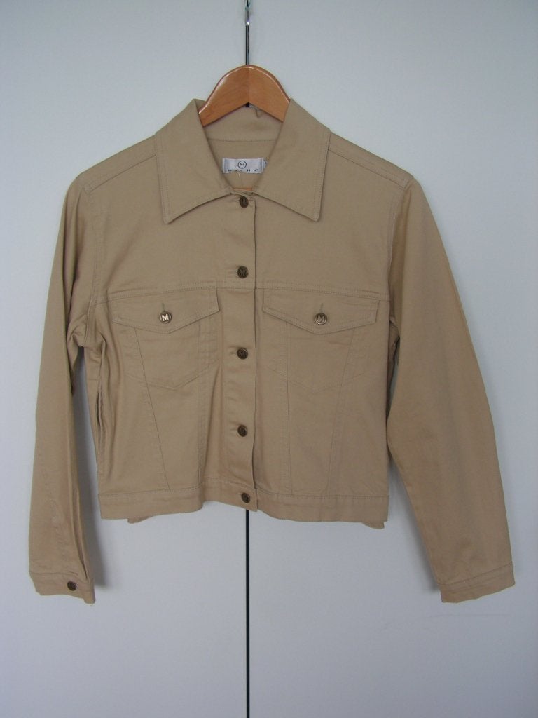 NIEUW zandkleuring jasje maat M van Micha., Maat 38/40 (M), Beige, Nieuw, Ophalen of Verzenden