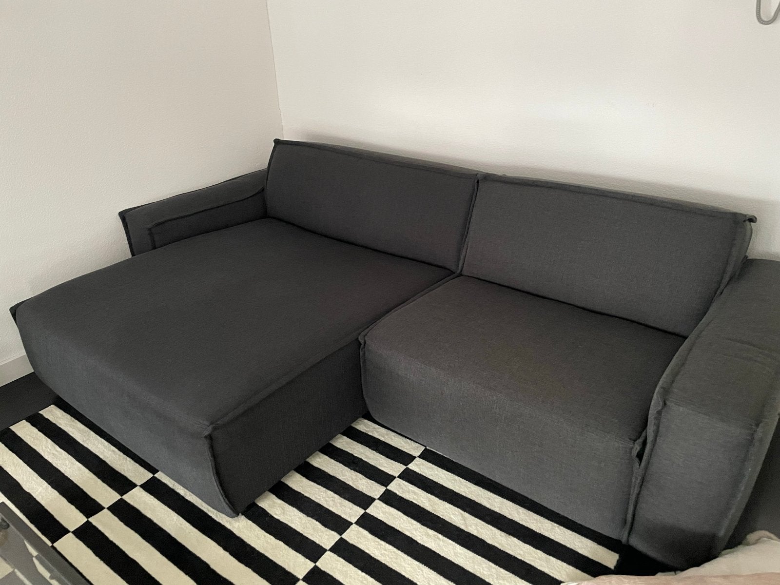 Unix bank Leenbakker - Zo goed als nieuw, Ophalen, 100 tot 125 cm, Hoekbank, Driepersoons