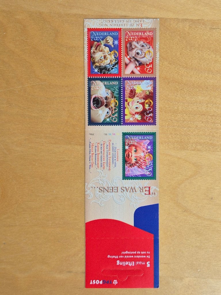 NVPH PB80 - 2002 - 5maal Efteling - dicht hangoog, Postzegels en Munten, Postzegels | Nederland, Ophalen of Verzenden, Na 1940