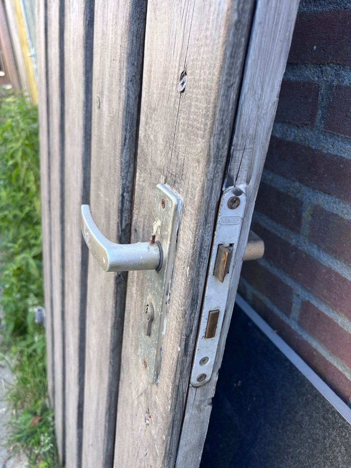 Buitendeur met sleutels, Doe-het-zelf en Verbouw, Deuren en Horren, Gebruikt, 80 tot 100 cm, Minder dan 200 cm, Ophalen of Verzenden