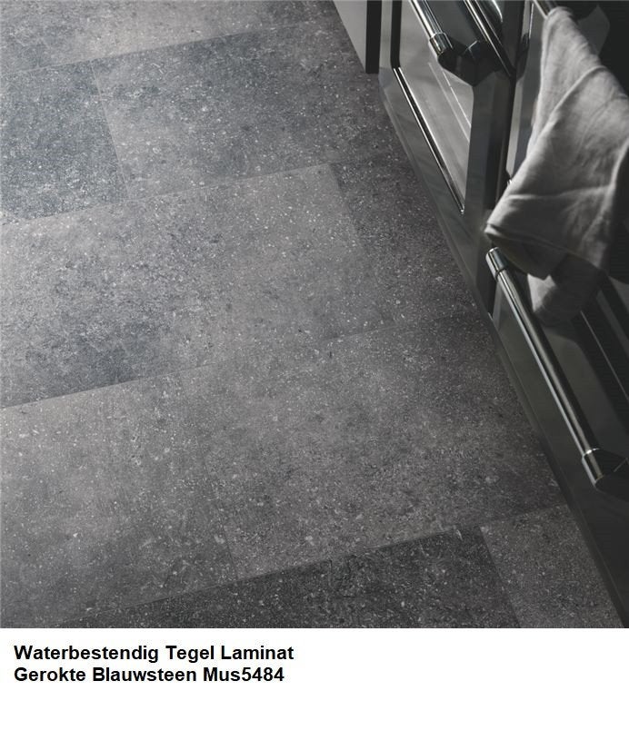 Waterbestendig Grote Tegel Laminaat Gerookte Blauwsteen, 75 m² of meer, Nieuw, Grijs, Ophalen of Verzenden