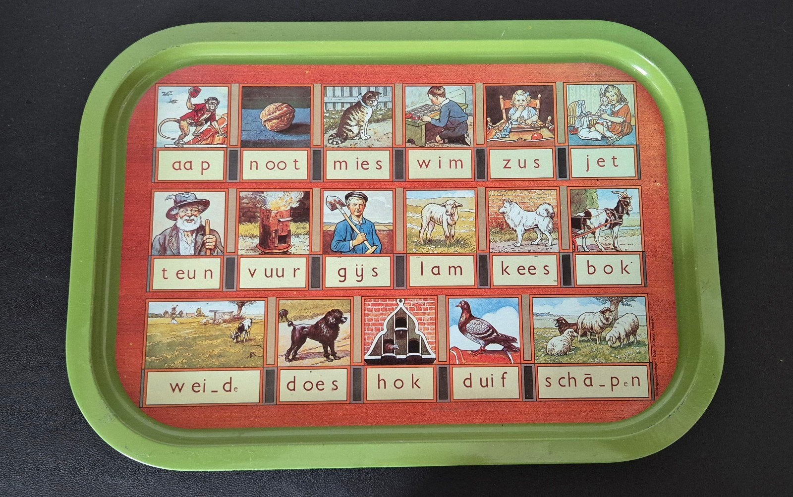 Aap Noot Mies dienblad metaal, Ophalen of Verzenden