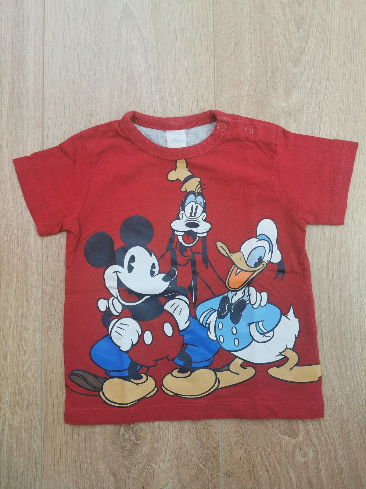 Disney t-shirt rood maat 80, Ophalen of Verzenden, Gebruikt, Jongetje, Shirtje of Longsleeve