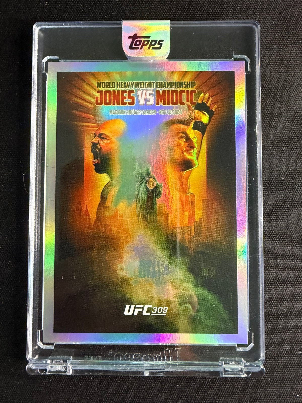 UFC 309 Poster Card Topps NOW, Ophalen of Verzenden, Zo goed als nieuw, Plaatje