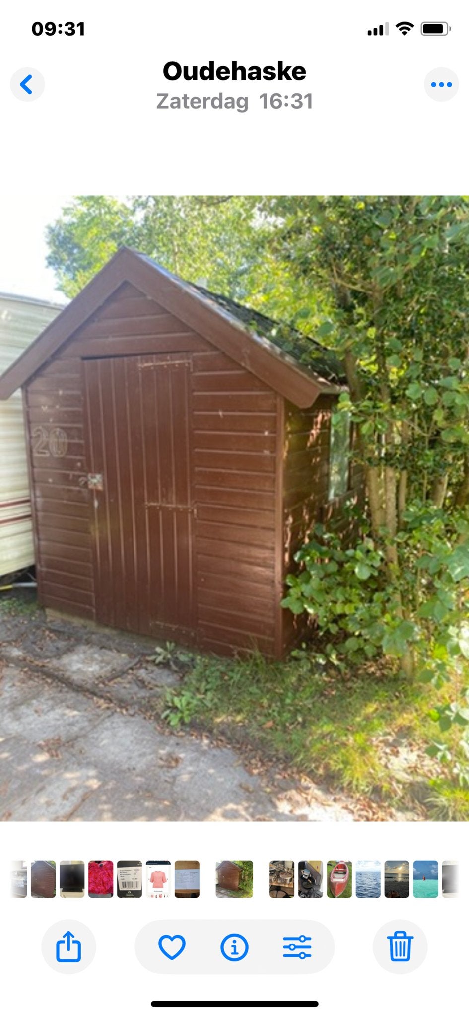 Houten Schuurtje met Raam - 2m x 2.5m x 2.35m, Ophalen, Gebruikt, Hout, Overige typen