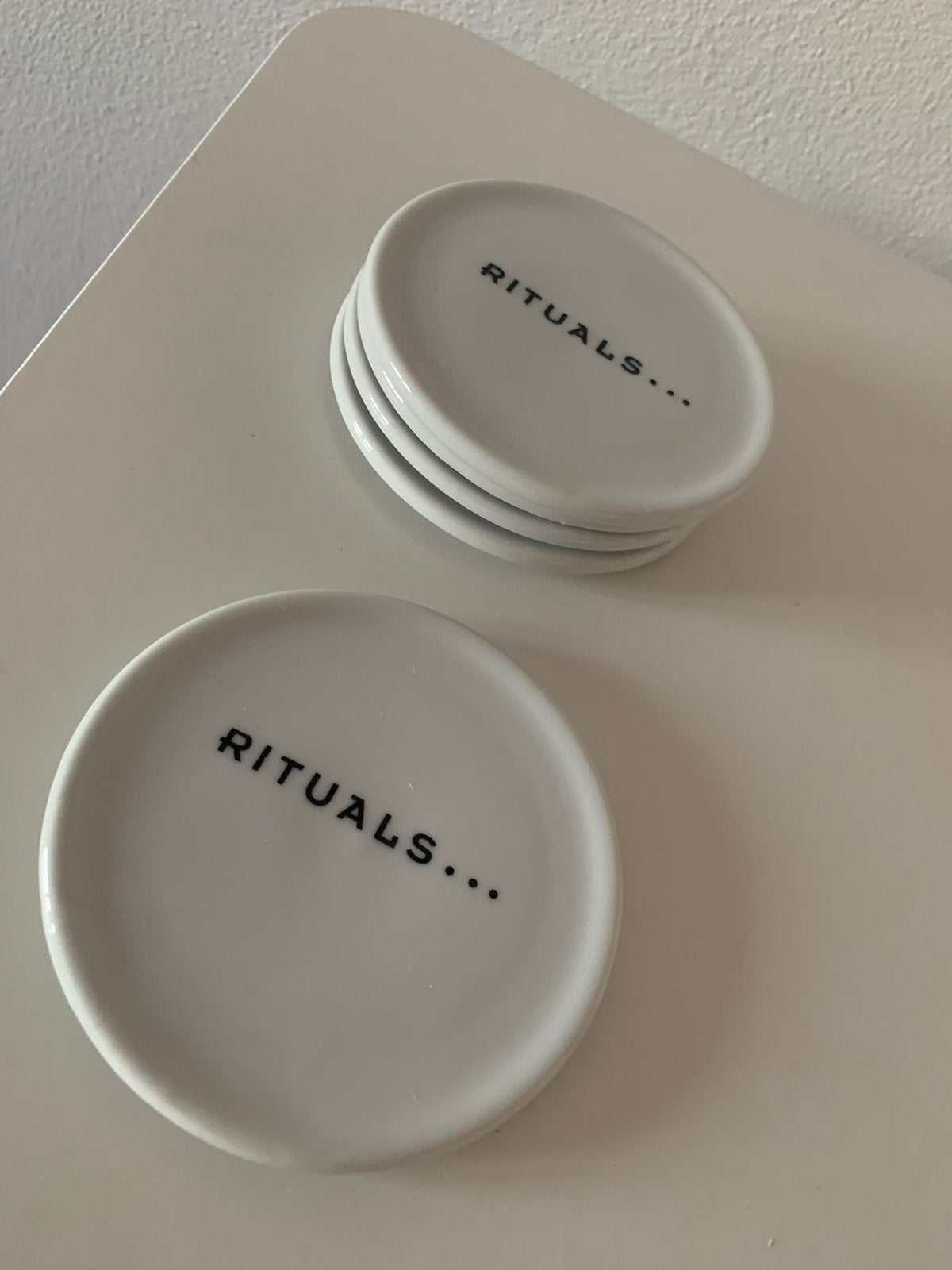 Rituals onderzetters, Huis en Inrichting, Ophalen, Zo goed als nieuw, Overige stijlen, Kop(pen) en/of Schotel(s)