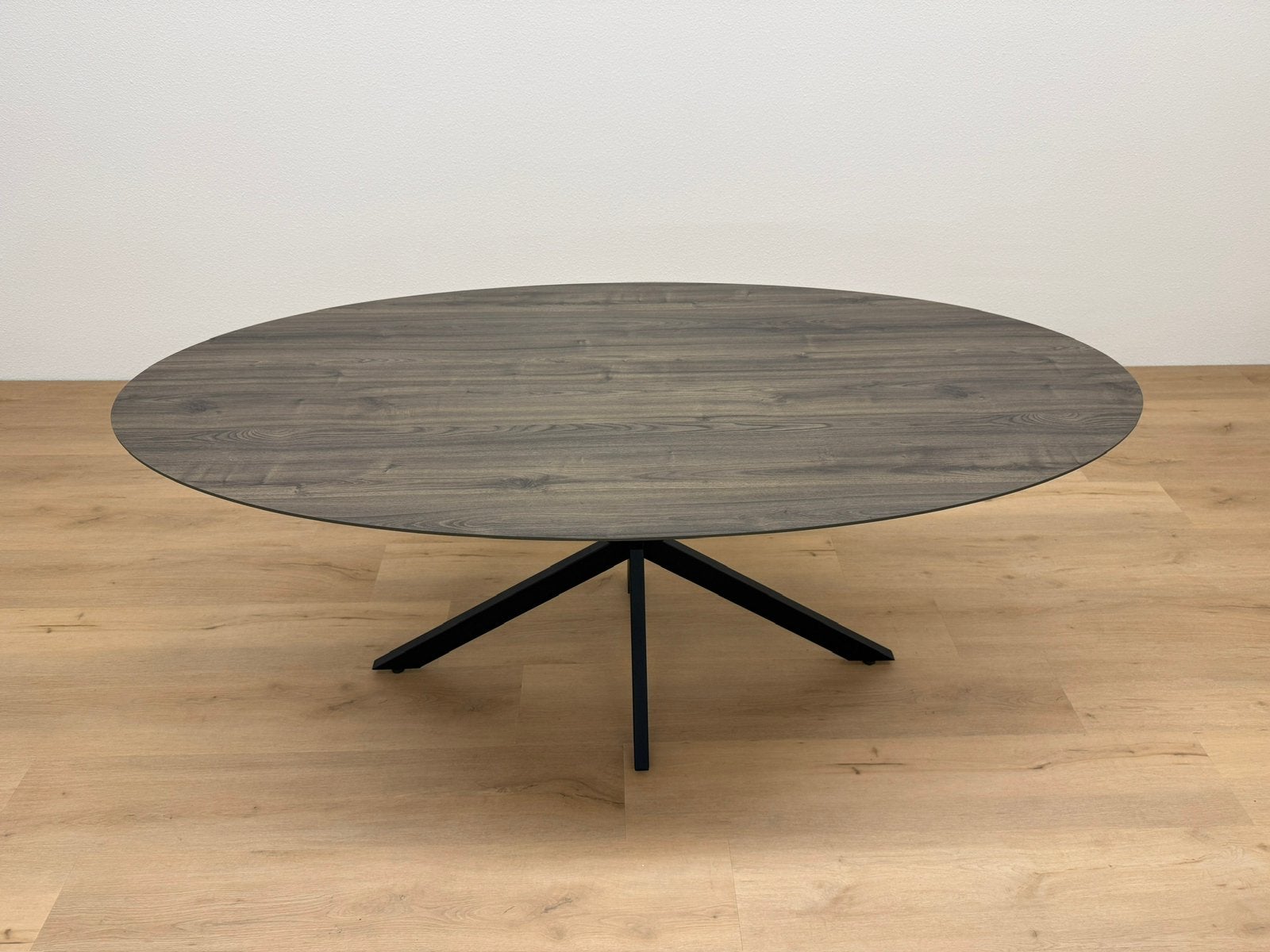 Ovale eettafel 180x90 - Eiken HPL - Direct Leverbaar, Huis en Inrichting, Zo goed als nieuw, 150 tot 200 cm, Ovaal, Info@betaalbaar-design.nl