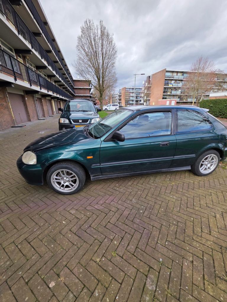 Honda Civic d16z6 172,pk City 2000 Groen, Voorwielaandrijving, 15 km/l, 31 €/maand, 4 cilinders