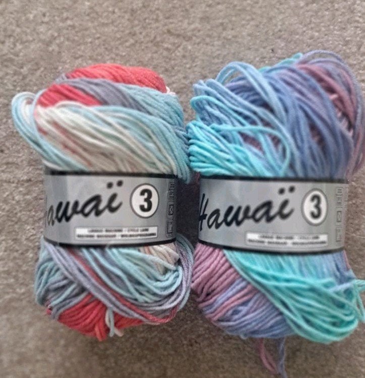 Lammy Hawaii 3 Verloopgaren - 2 bollen, Hobby en Vrije tijd, Ophalen of Verzenden, Nieuw, Breien of Haken, Wol of Garen