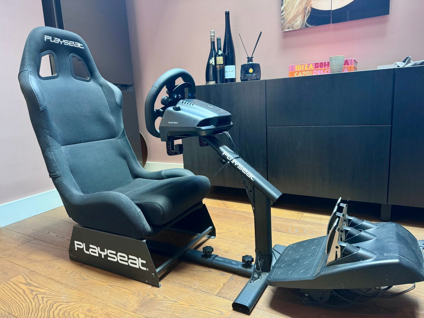 Simracer compleet met stuur en pendalen, Ophalen, Zo goed als nieuw