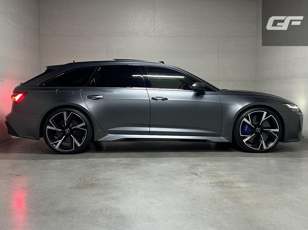 Audi RS6 Avant 4.0 TFSI Quattro Matgrijs Dynamic+ B&O 600PK, Auto's, Audi, Automaat, Automatische klimaatregeling, Gebruikt, Met garantie (alle)