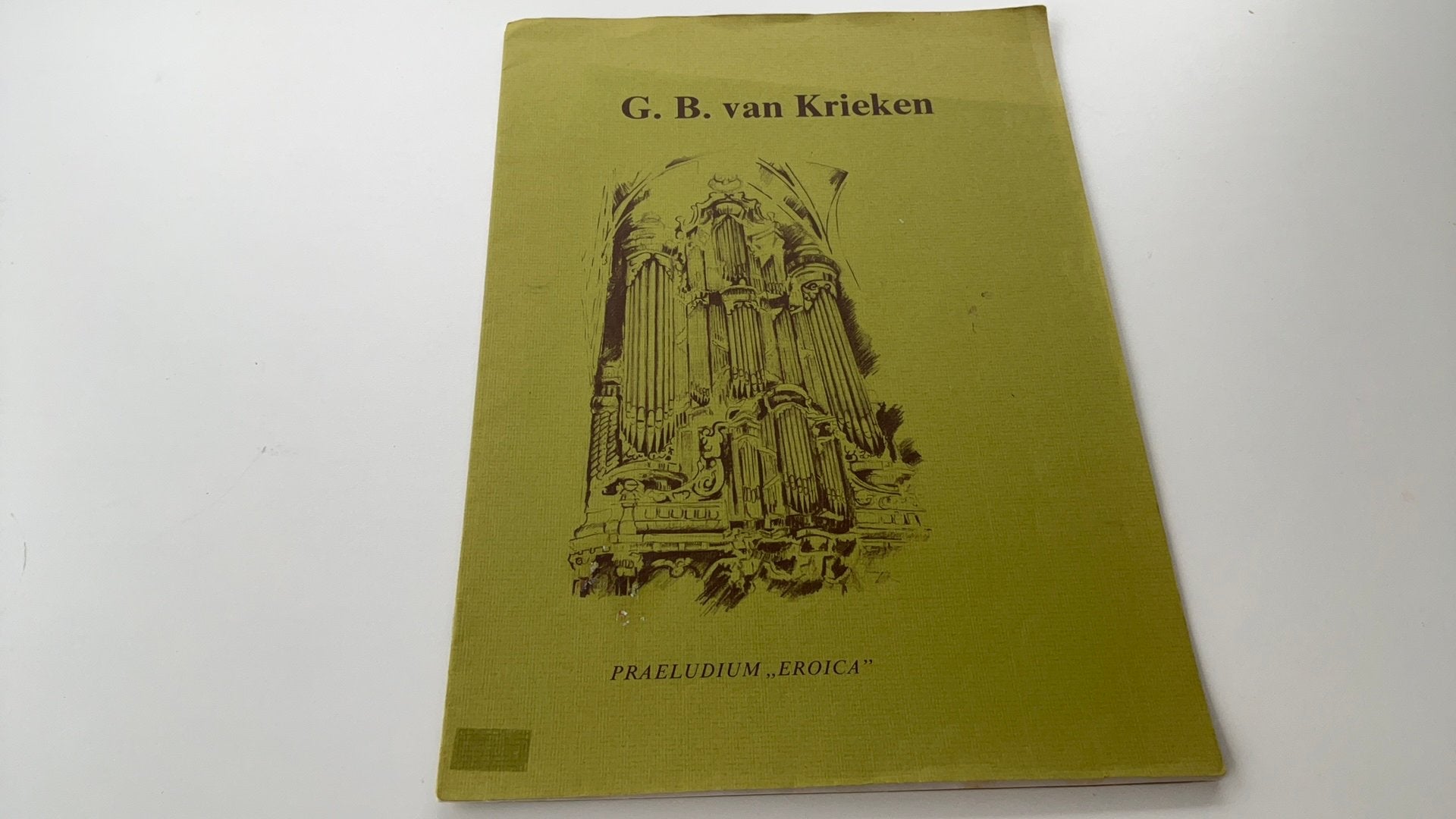 Orgelboek G.B. Van Krieken praeludium eroica, Ophalen of Verzenden, Gebruikt, Les of Cursus, Klassiek
