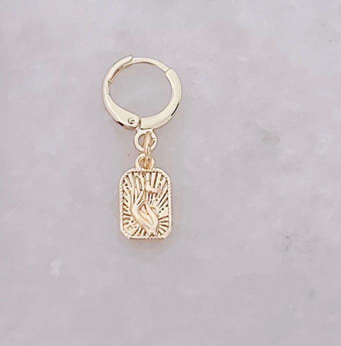 Bedel ‘maan tarot hope’ verguld (niet gedragen!), Overige materialen, Nieuw, Ophalen of Verzenden, Kruis of Symbool