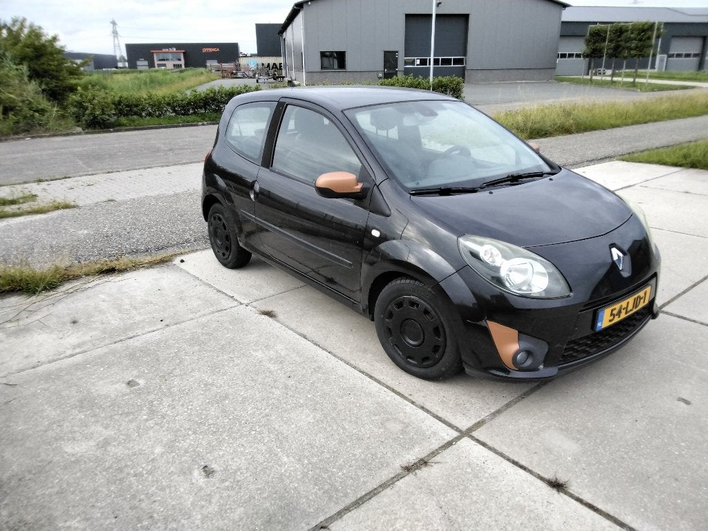 Renault Twingo 1.2 16V 2010 Zwart, Auto's, 839 kg, Zwart, 4 cilinders, 4 stoelen