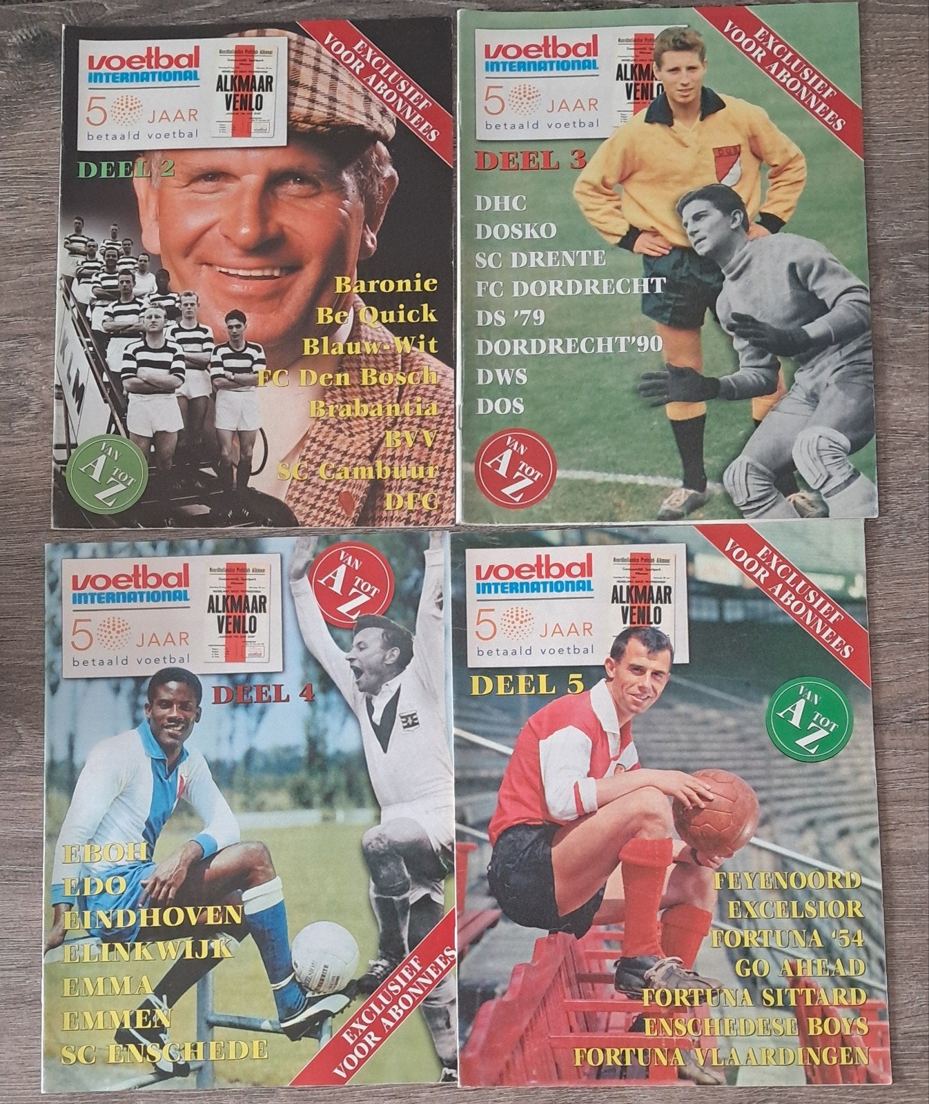 Voetbal International - 5 Jaar Betaald Voetbal (4 delen), Ophalen of Verzenden, Overige binnenlandse clubs