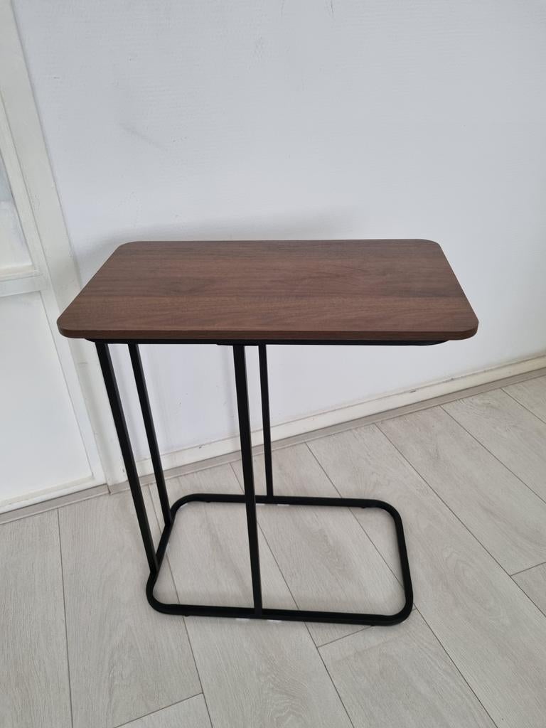 Houten Metalen Tafel Bijzettafel Laptoptafel Laptophouder, Huis en Inrichting, Tafels | Bijzettafels, 45 tot 60 cm, Minder dan 55 cm