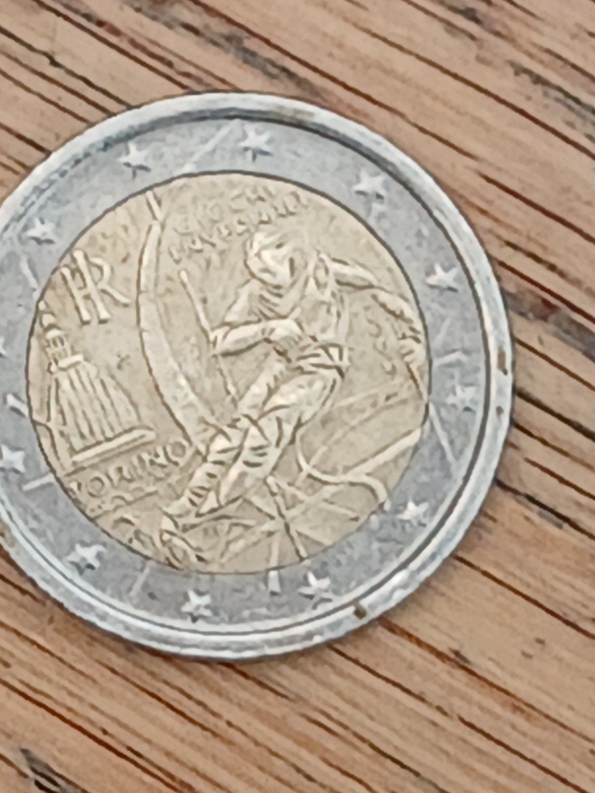 Zeldzame 2 euro munt Italië 2006 Olympische Spelen Turijn, Ophalen of Verzenden, Italië, 2 euro, Losse munt