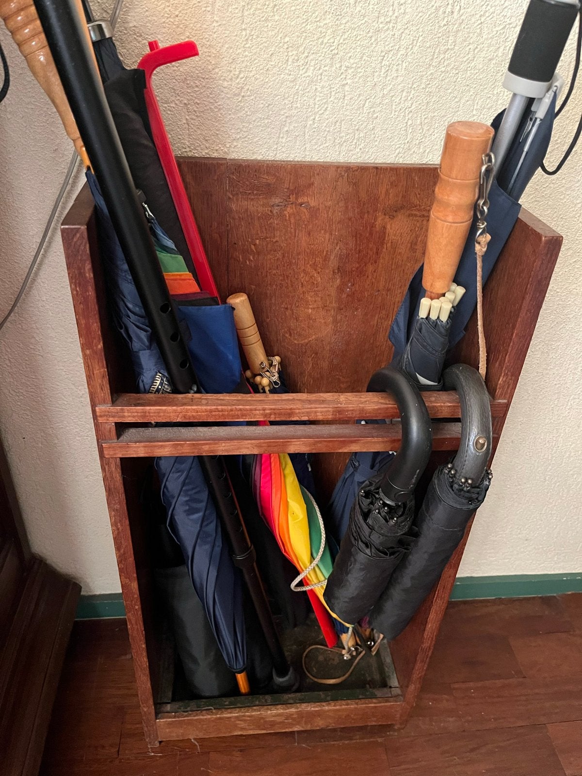Antieke houten paraplubak - Klassiek en functioneel, Ophalen, Gebruikt, Hout
