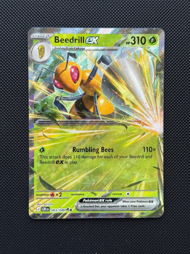 Beedrill ex — Chaos Rising 003, Ophalen of Verzenden, Nieuw, Losse kaart, Foil