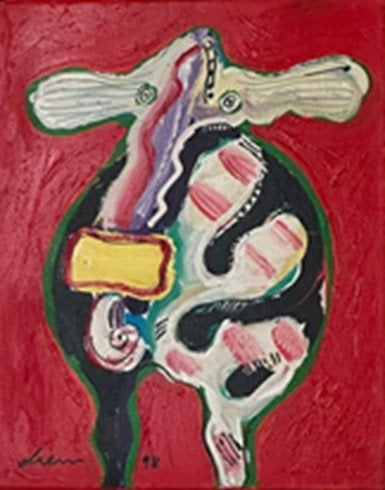 Peter Diem - "Sweet Rain", Ophalen, Handgeschilderd, Acrylverf