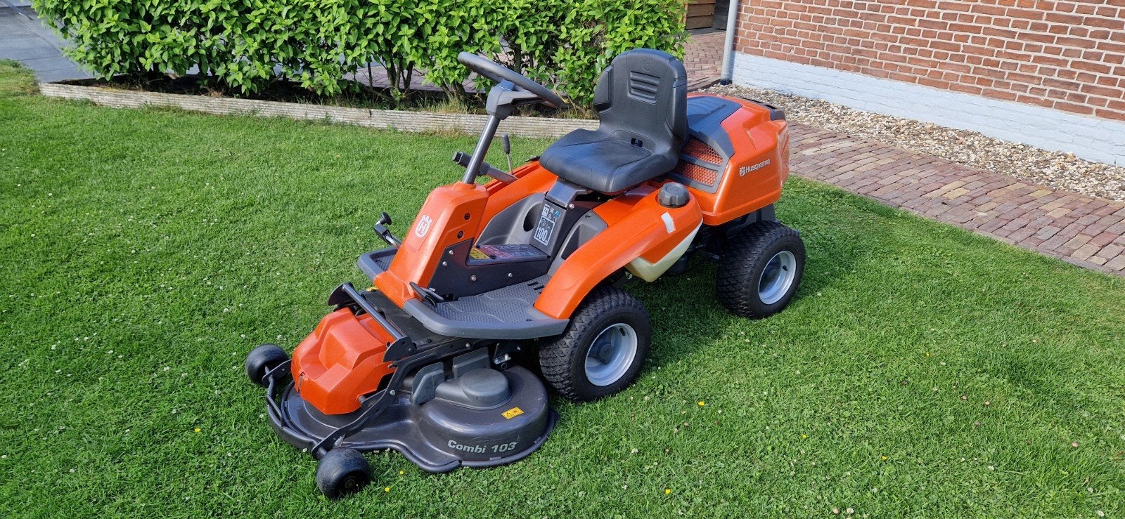 Husqvarna Rider R216 hydrostaat automaat 103 cm maaidek., Tuin en Terras, Ophalen of Verzenden, Gebruikt