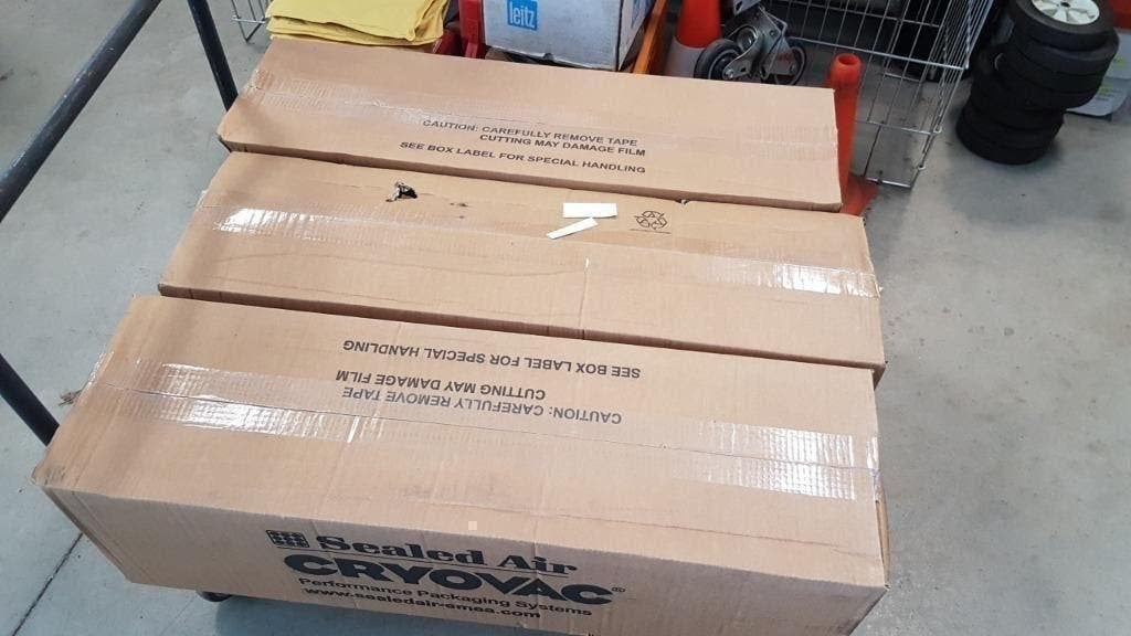 3 grote zware rollen  PLASTIC FOLIE  805mm x 800m 25 micr, Ophalen, Nieuw, 15 m² of meer, Zeil