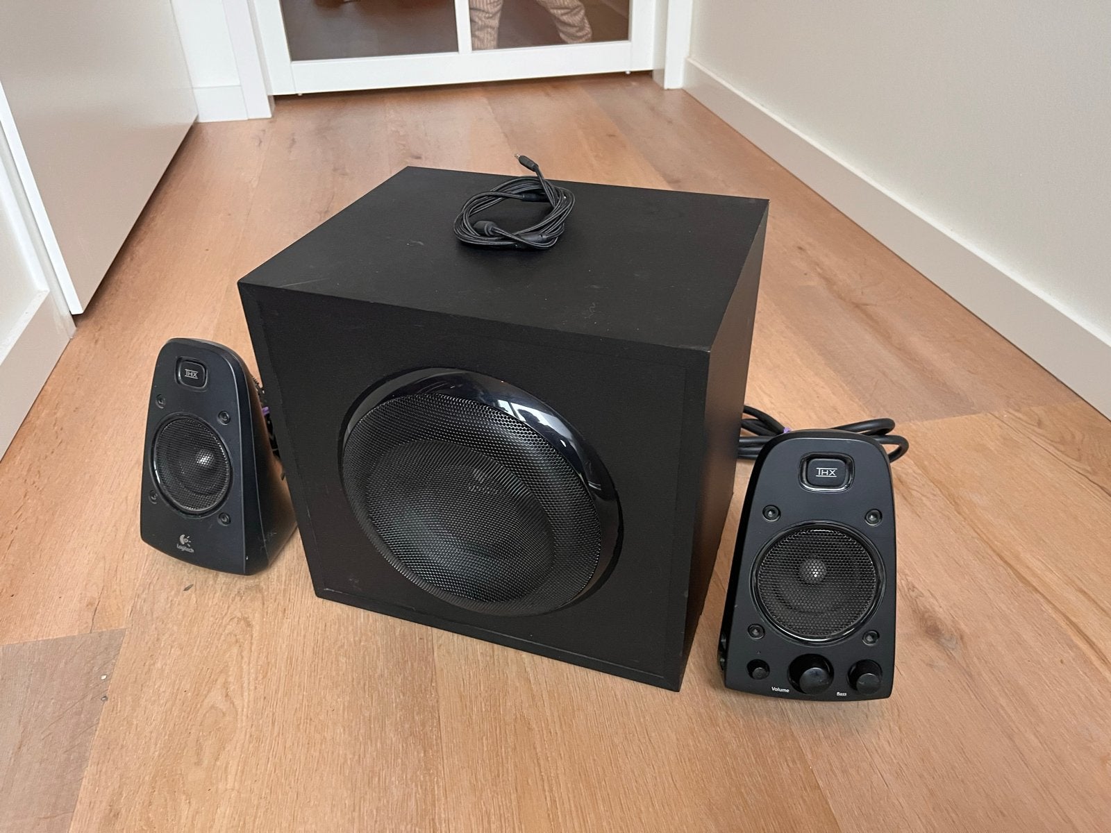 Logitech THX 2.1 Speakerset met Subwoofer, Ophalen, Gebruikt, Audiokanaal 2.1