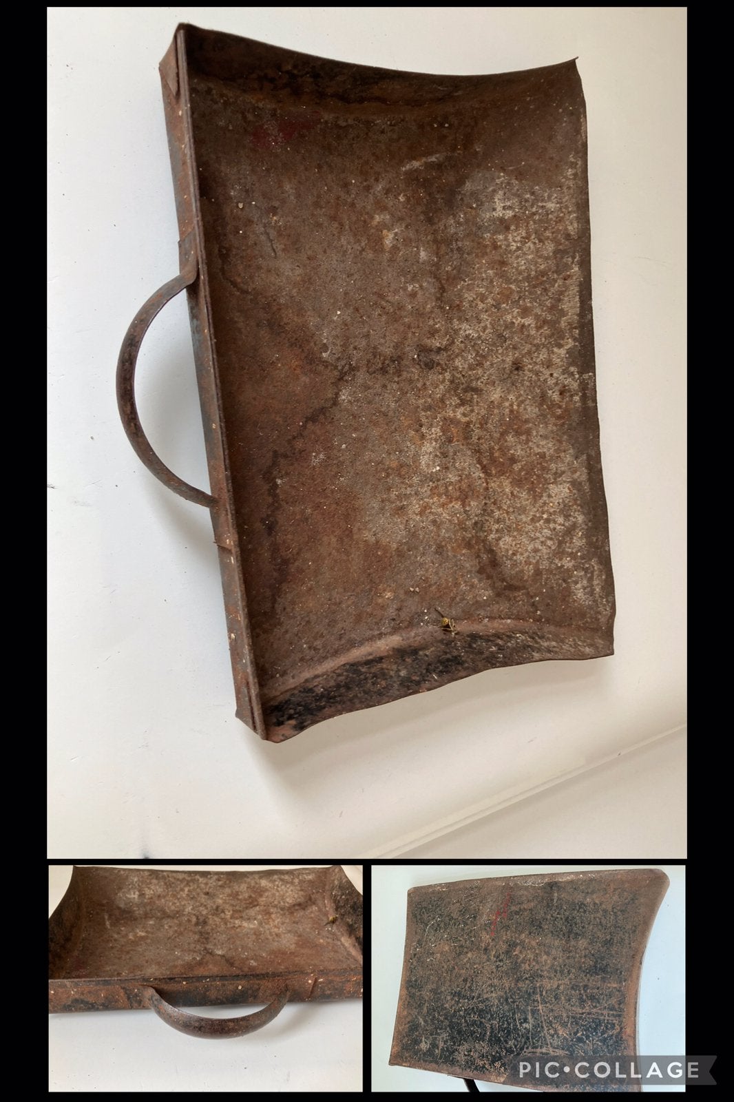 Z.g.a.n/vintage bruin oud blik/van vroeger, Antiek en Kunst, Antiek | Gereedschap en Instrumenten, Ophalen of Verzenden