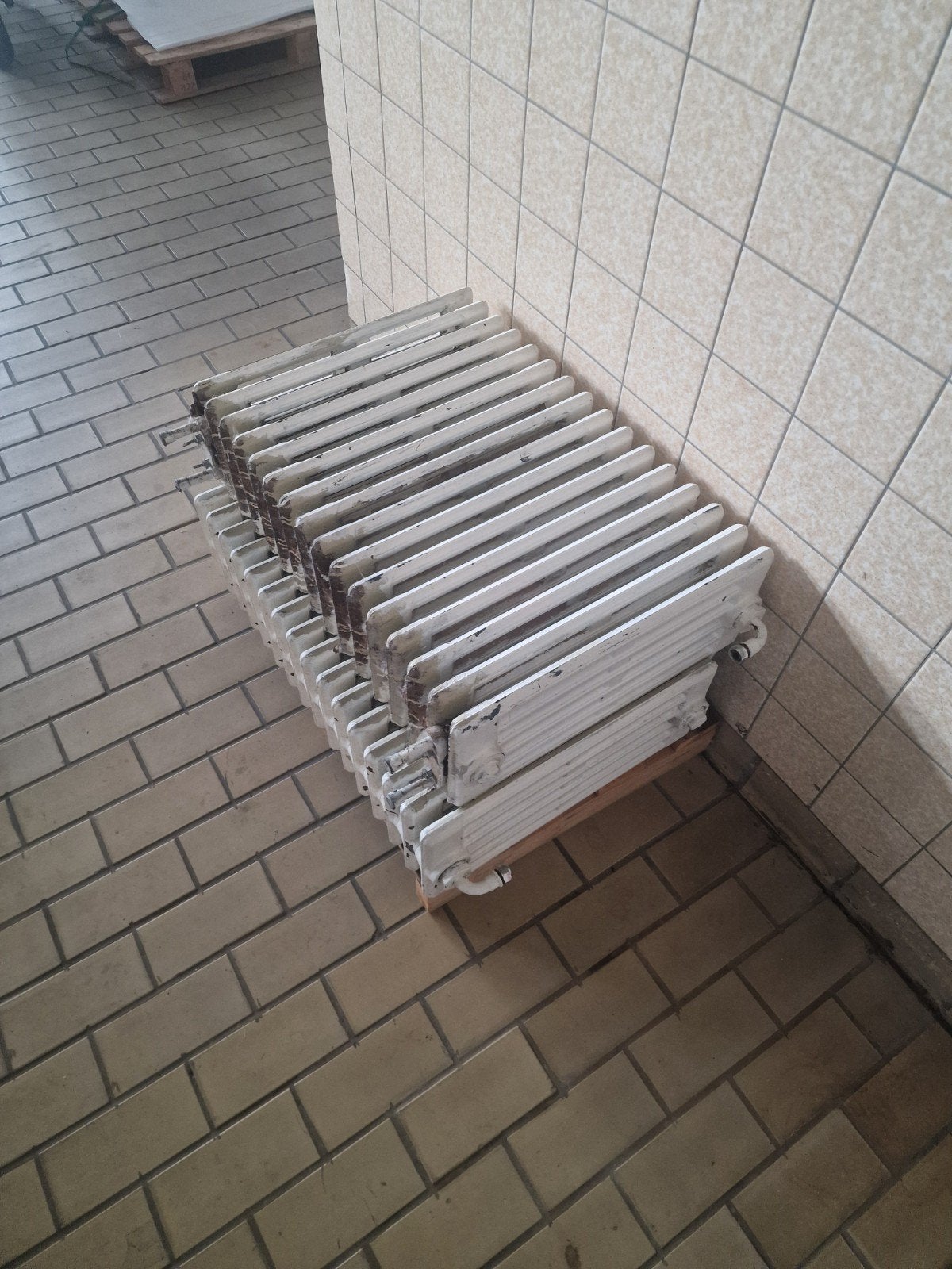 Vintage radiatoren - Set van 2, Gebruikt, Radiator, Ophalen of Verzenden, 60 tot 150 cm