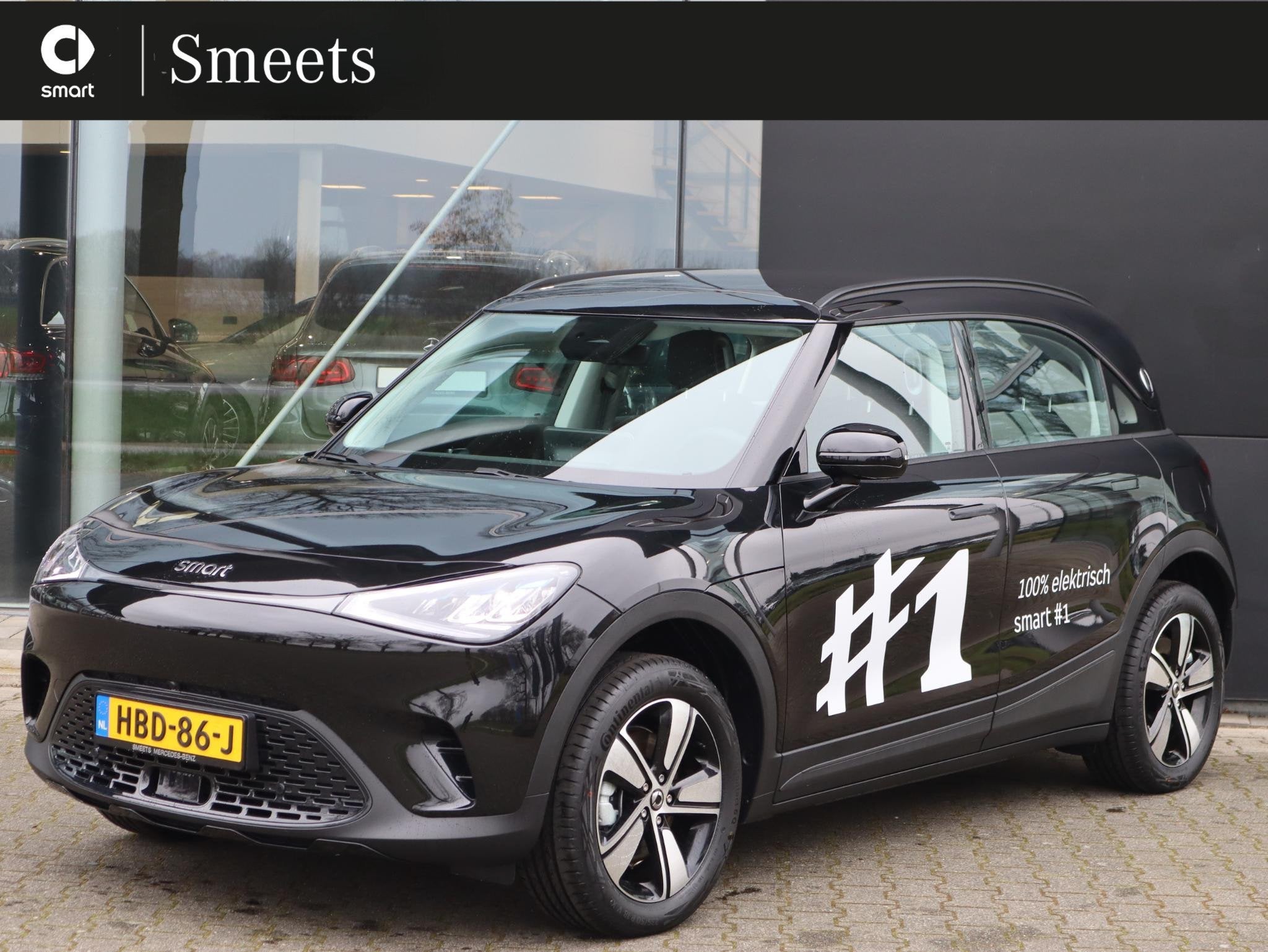 smart #1 Pure+ 66 kWh, 12 maanden, Automatische klimaatregeling, Zwart, Zwart