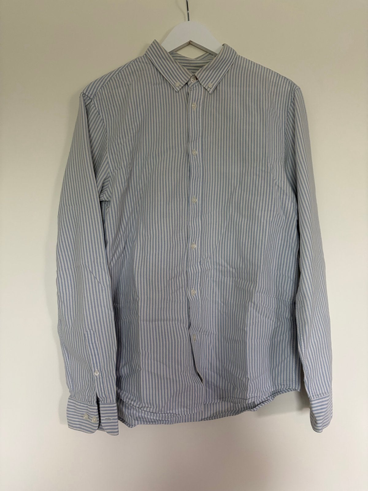 Pier One gestreept overhemd - Zo goed als nieuw, Ophalen of Verzenden, Zo goed als nieuw, Blauw, Halswijdte 39/40 (M)