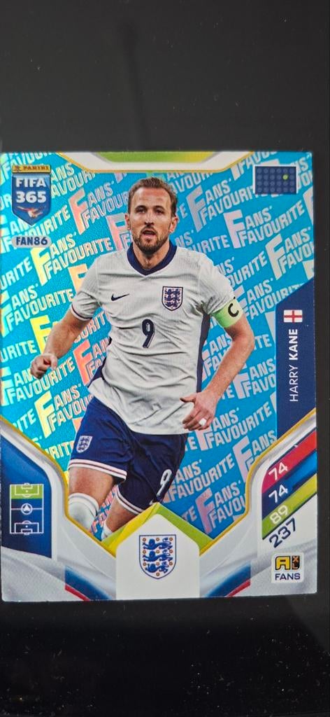 Panini Fifa 365 Adrenalyn XL Harry Kane Fans' Favourite, Ophalen of Verzenden, Zo goed als nieuw, Buitenlandse clubs, Poster, Plaatje of Sticker
