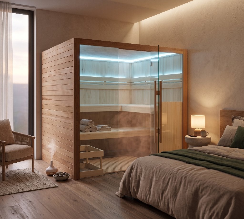 Interline Royal Deluxe Sauna showmodel, Ophalen of Verzenden, Afdekzeil