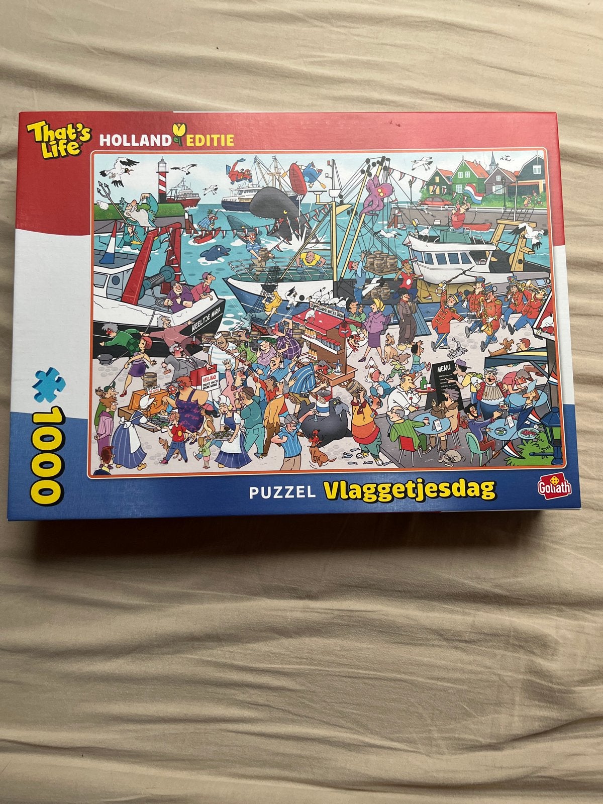 Compleet That's Life Holland Editie Vlaggetjesdag Puzzel 100, Ophalen, 500 t/m 1500 stukjes, Zo goed als nieuw, Legpuzzel