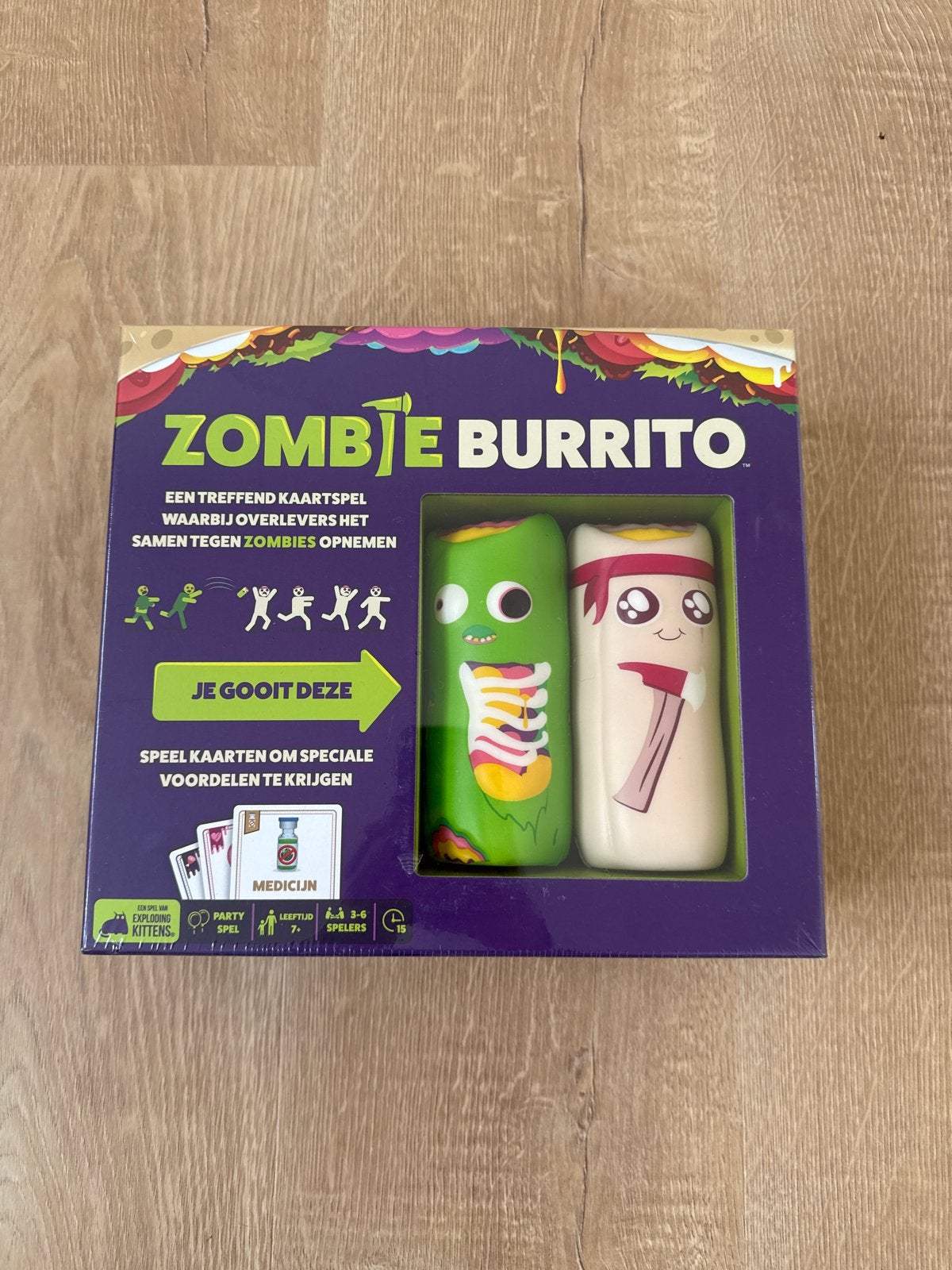 Zombie Burrito Kaartspel - Nieuw in verpakking, Drie of vier spelers, Ophalen of Verzenden, Nieuw