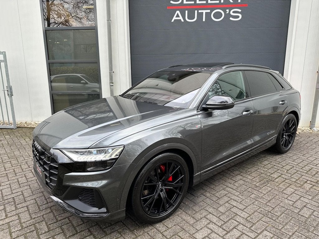 Audi Q8 55 TFSI Quattro S-Line 4W-Best/B&O 3D/RS-Zetels/Alca, Auto's, Automaat, Gebruikt, 2995 cc, Q8