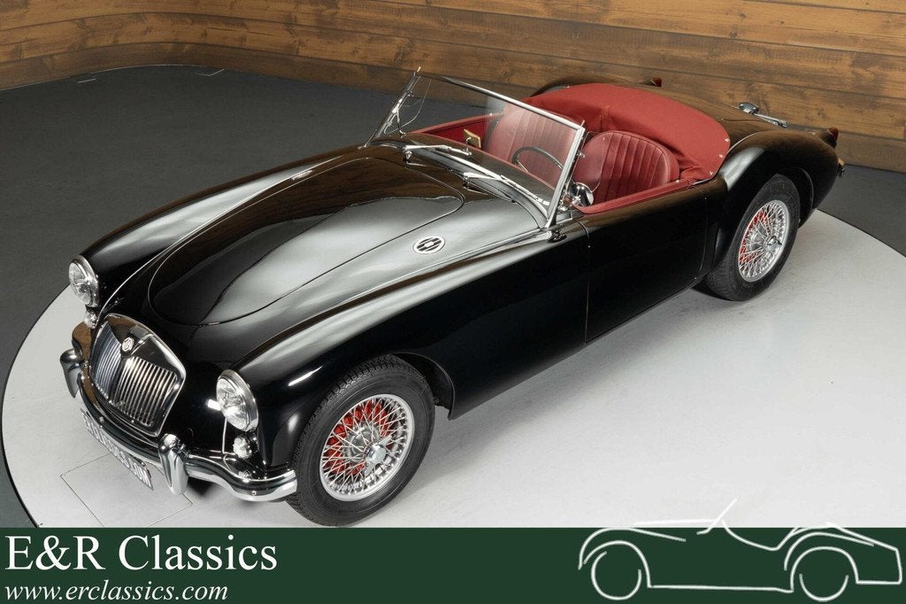 MG mga Cabriolet | 1955, Auto's, Achterwielaandrijving, Cabriolet, Leder, Handgeschakeld