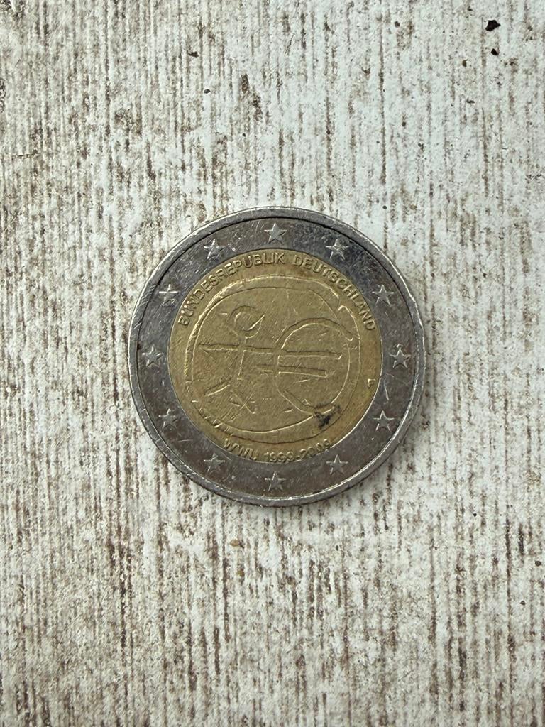Zeldzame Duitse 2 Euro WWU 1999-2009 munt, Postzegels en Munten, Ophalen of Verzenden, Duitsland, 2 euro, Losse munt