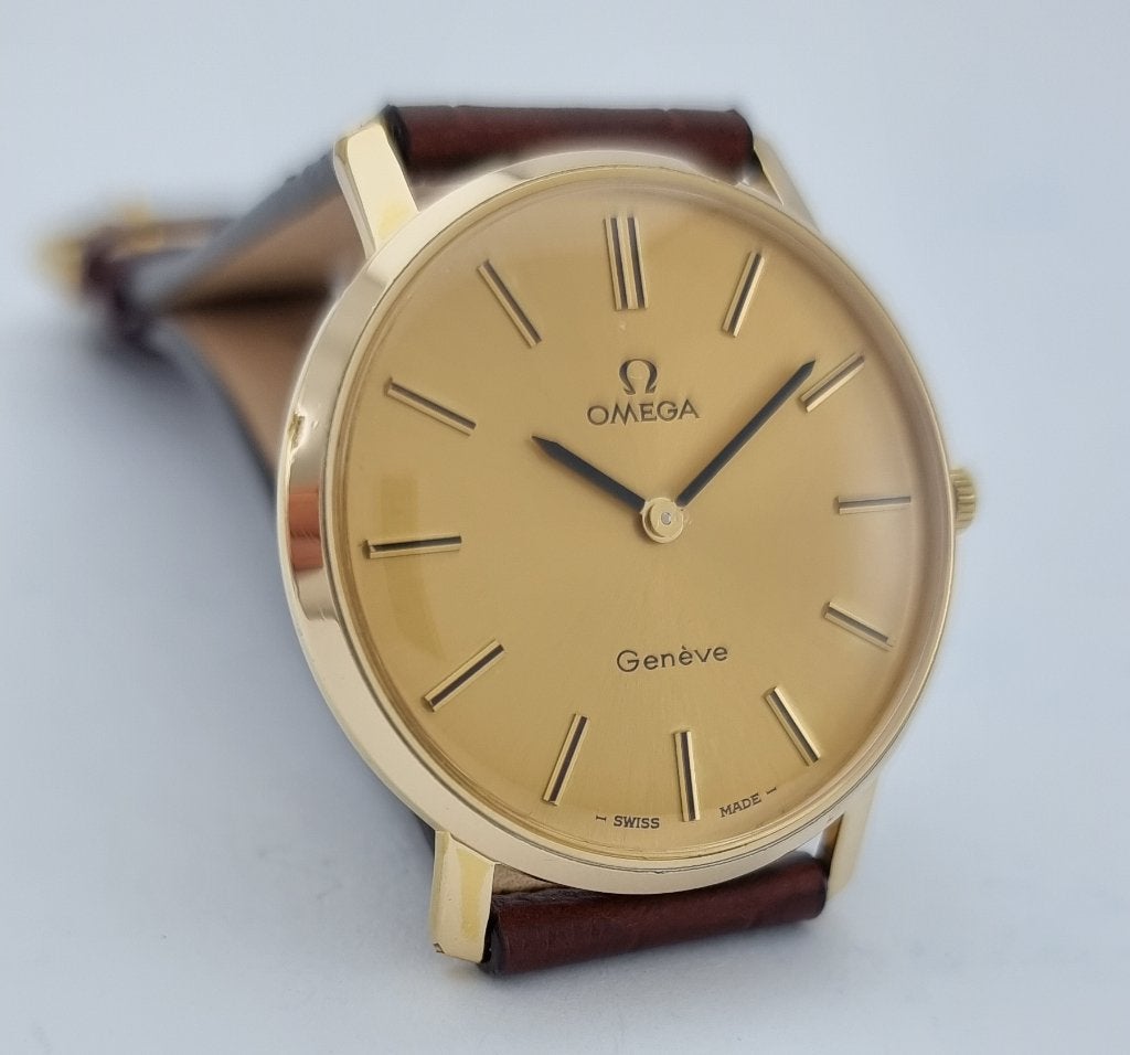 Omega Geneve GP Excellente cond. 1972 Vintage Mint, Ophalen, Staal, 1960 of later, Omega