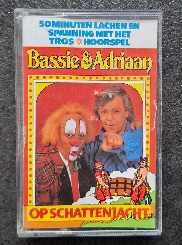 Cassettebandje Bassie & Adriaan op schattenjacht, Ophalen of Verzenden, Gebruikt, Kinderen en Jeugd, 1 bandje