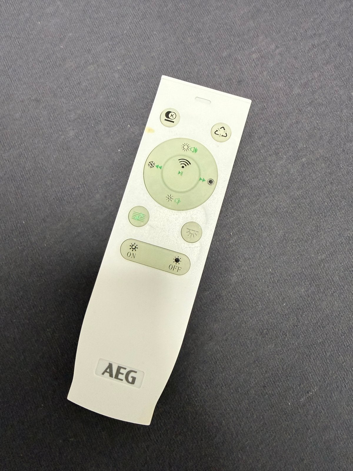 AEG Plafondlamp met Afstandsbediening, Ophalen, Kunststof, Meerkleurig, Dimbaar